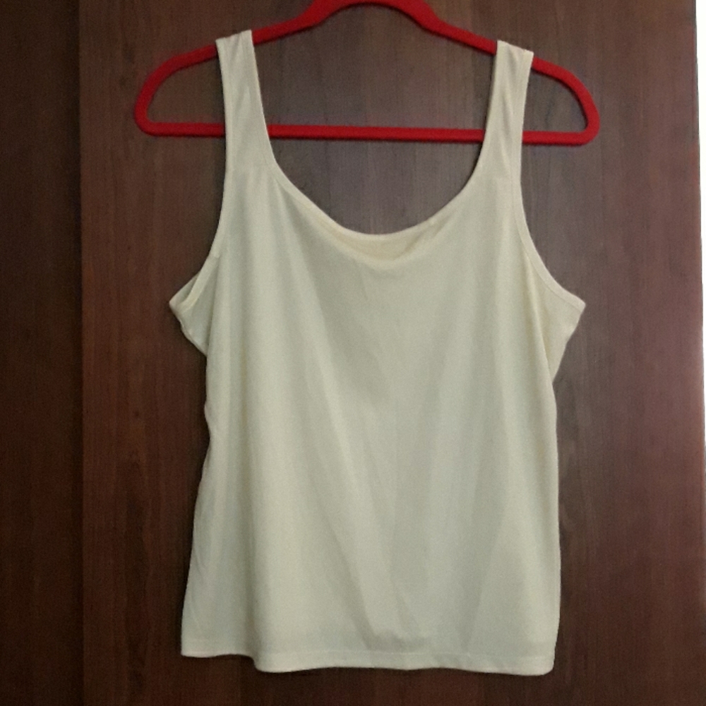 Cream Colored Silk Cami-Large